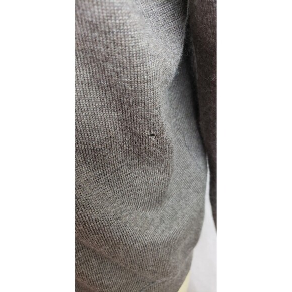 Black Brown 1826 Sweater‎ Mens XL Brown 100% Extra Fine Merino Wool NWT DEFECT - Picture 6 of 8